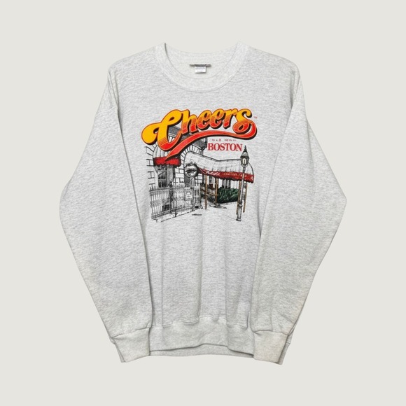 Other - Vintage 1993 Cheers Boston Graphic Sweatshirt Mens XL Heather Grey 90s TV Show